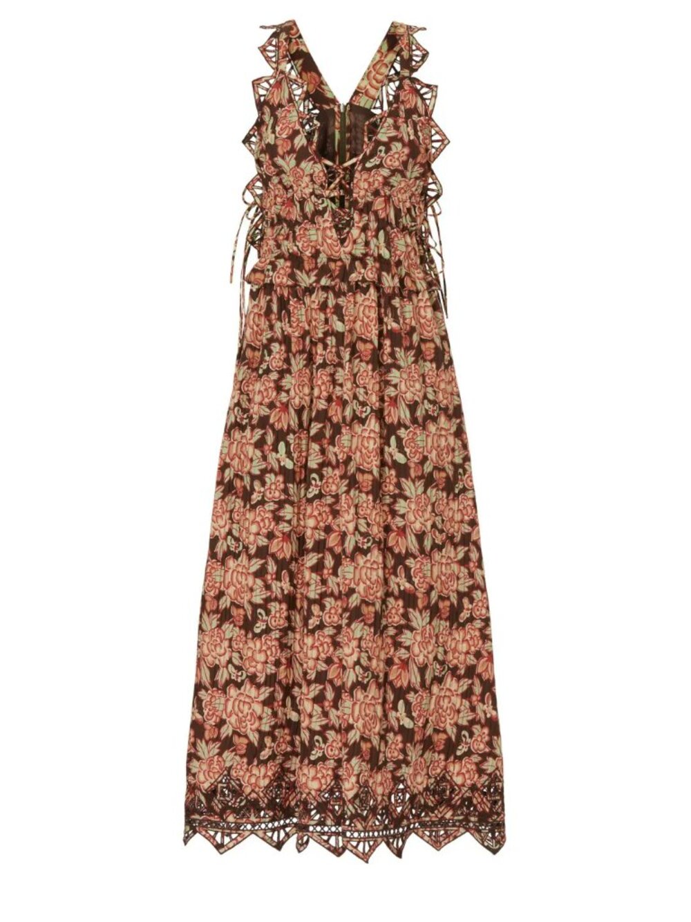 Sea New York / Emelia Midi Dress Cotton Summer dress Sleeveless maxi sun LG - Picture 3 of 7